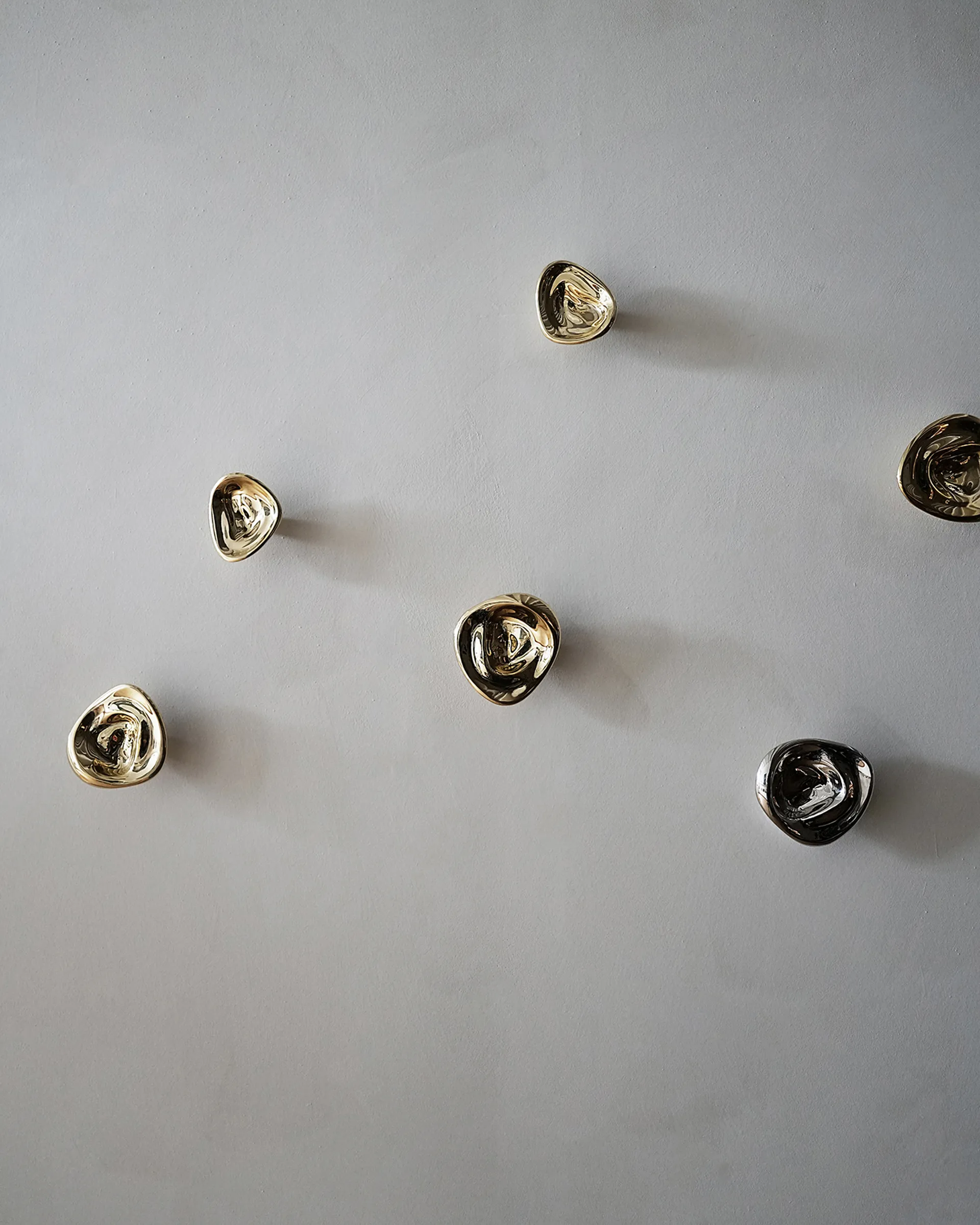Ripple no. 01 kleine knop, Brass Hein Studio