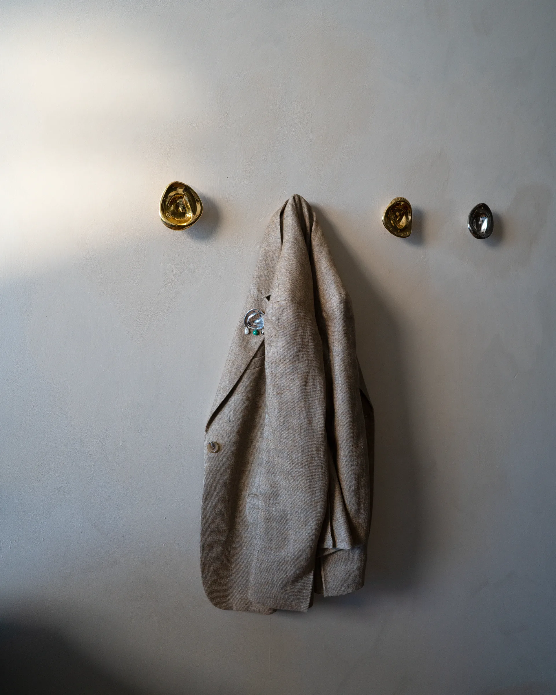 Ripple no. 01 kleine knop, Chrome Hein Studio