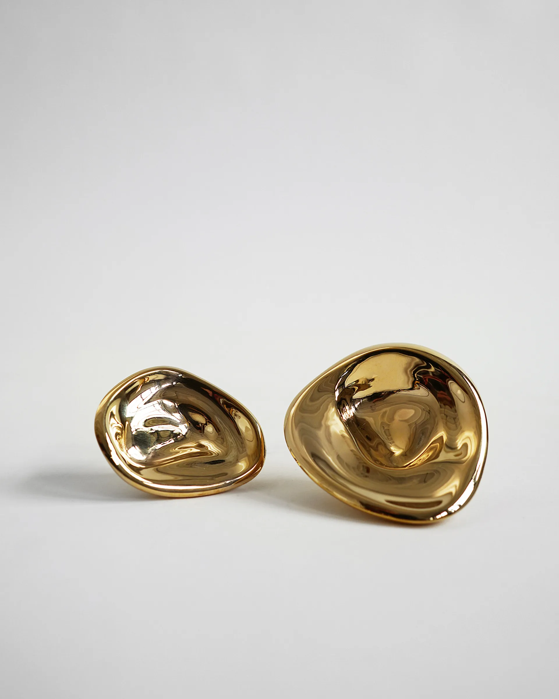 Ripple no. 02 grote knop, Brass Hein Studio