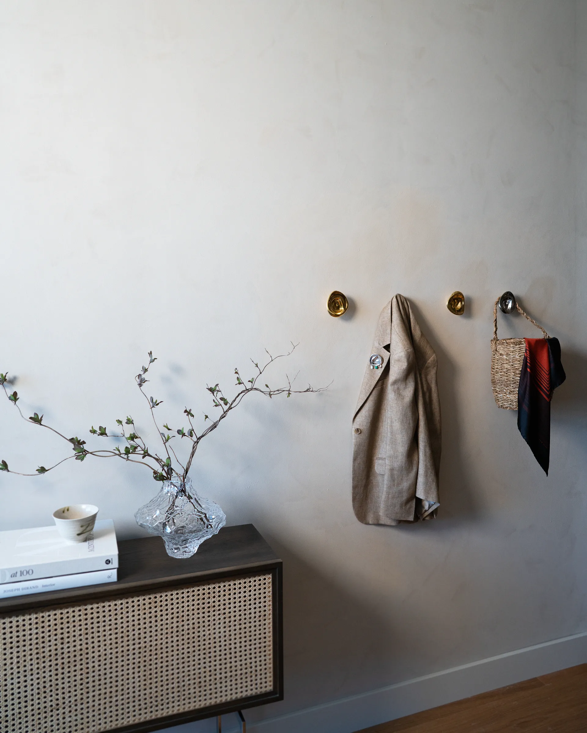 Ripple no. 02 grote knop, Brass Hein Studio