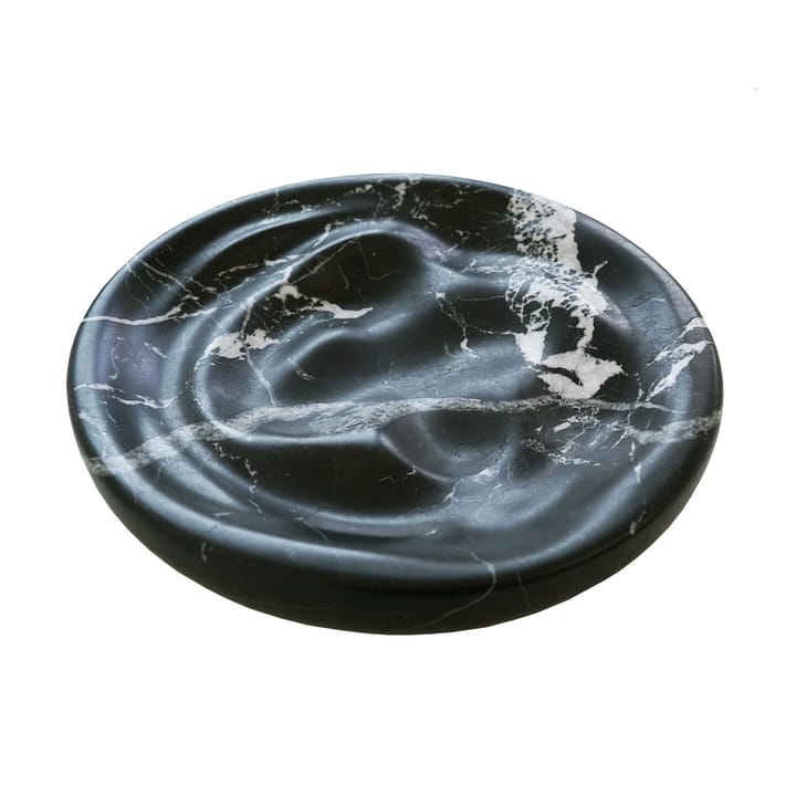 Ripple schaal Ø30 cm, Black marble Hein Studio