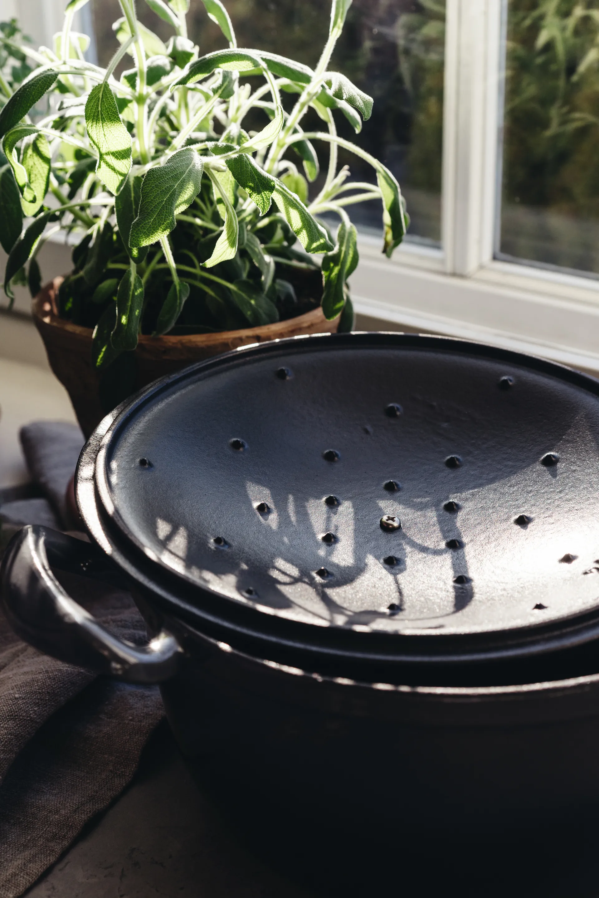 Braadpan gietijzer, 4 L Heirol