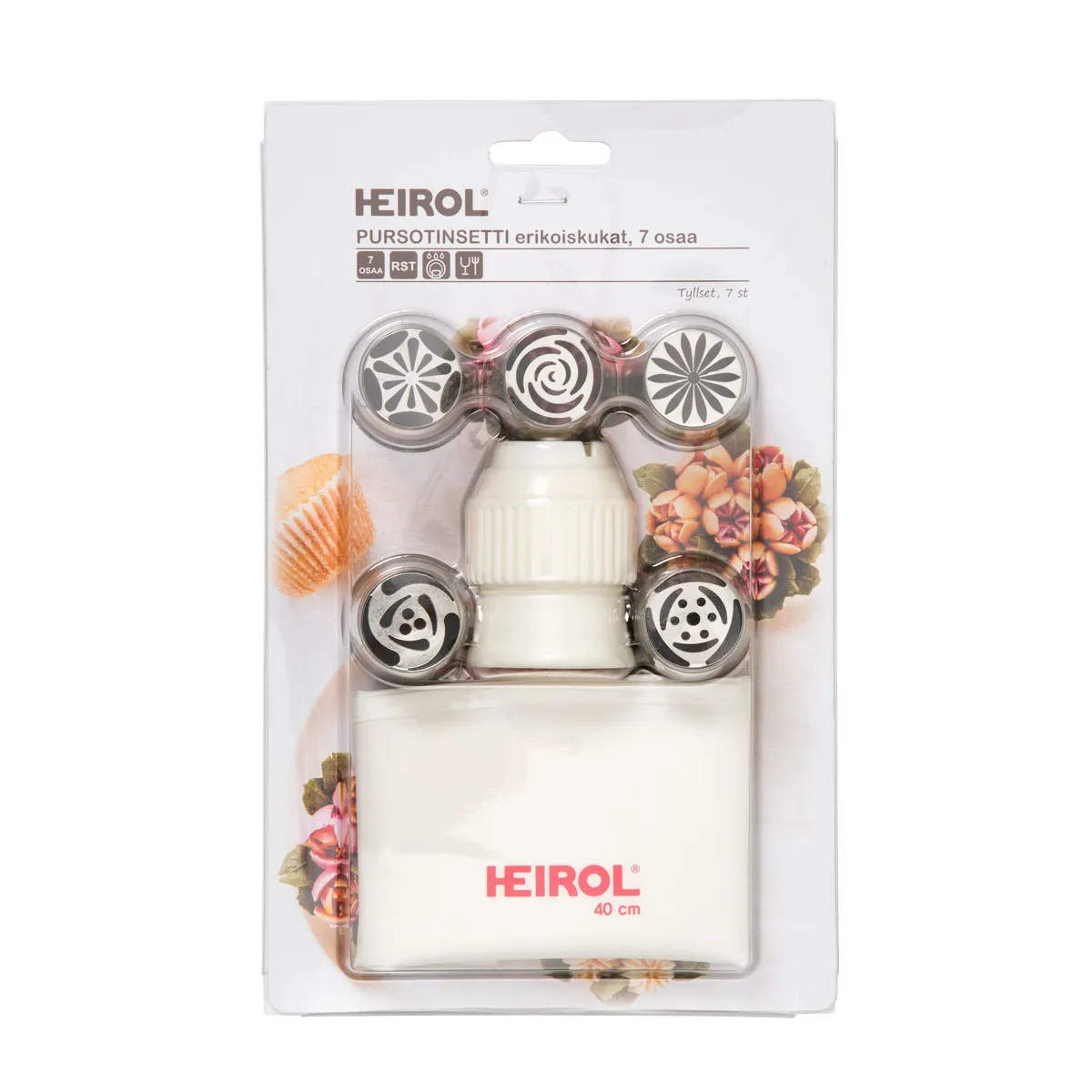 Heirol decoratieset bloemen, 40 cm Heirol