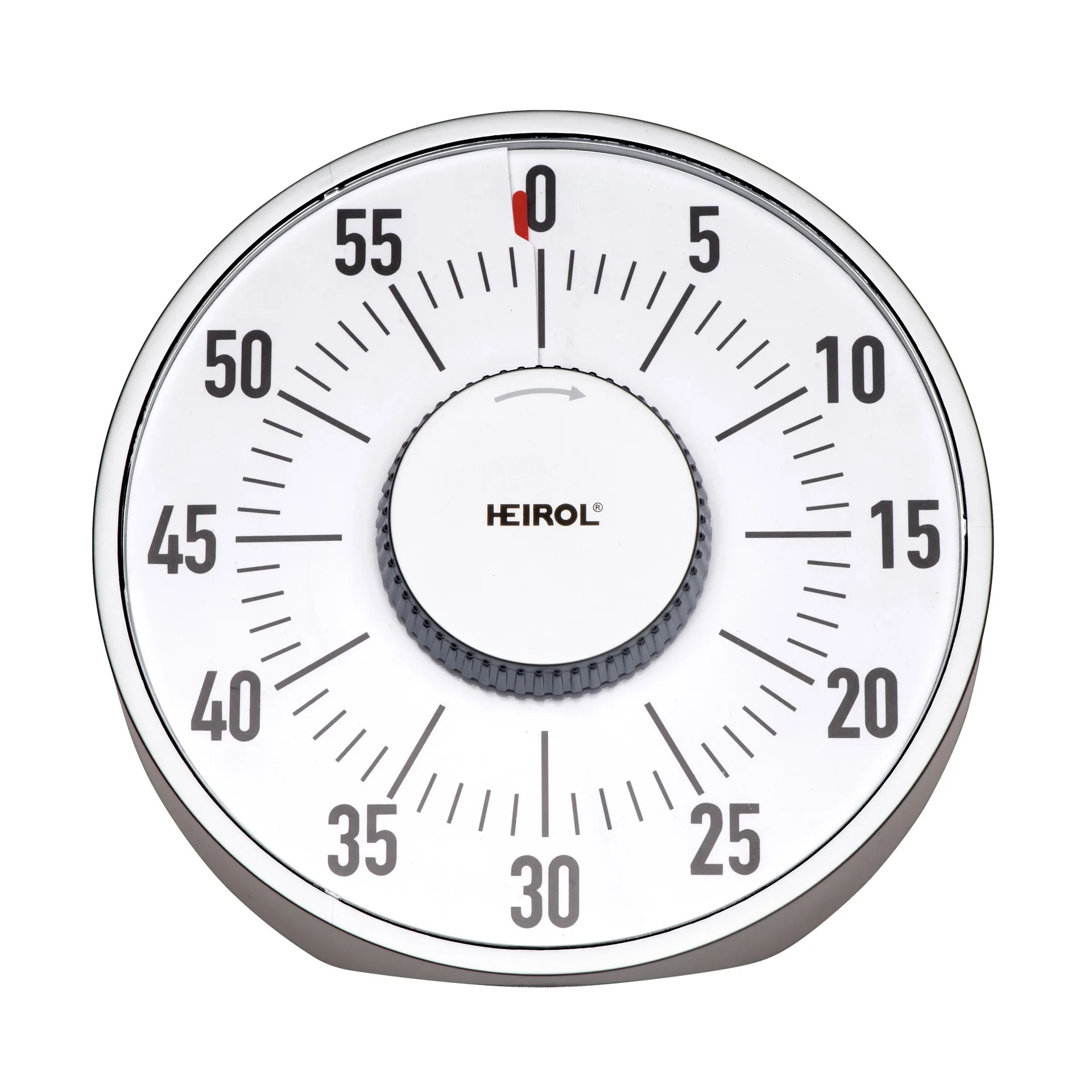 Heirol grote magnetische timer, Wit-roestvrij staal Heirol