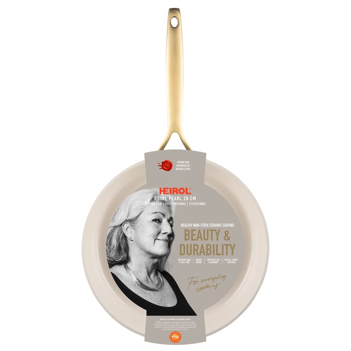 Heirol Royal Pearl koekenpan Ø28 cm, Wit-goud Heirol