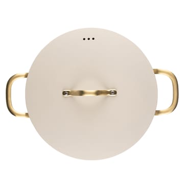 Heirol Royal Pearl pan met deksel Ø28 cm - Wit-goud - Heirol