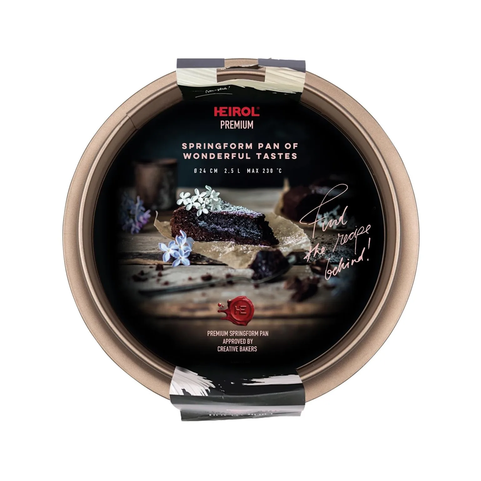 Heirol springvorm champagnekleurig, Ø24 cm Heirol