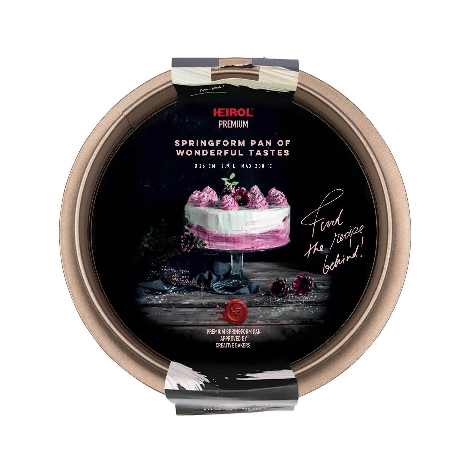 Heirol springvorm champagnekleurig, Ø26 cm Heirol