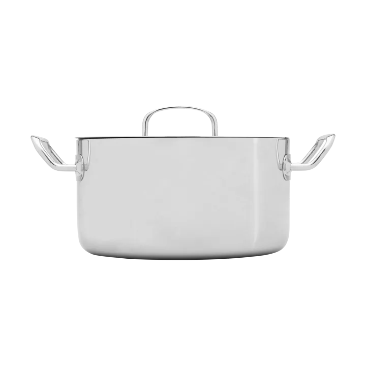 Heirol Steely Classic Triply pan met deksel 5,5 liter - Roestvrij staal - Heirol