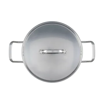 Heirol Steely Classic Triply pan met deksel 5,5 liter - Roestvrij staal - Heirol