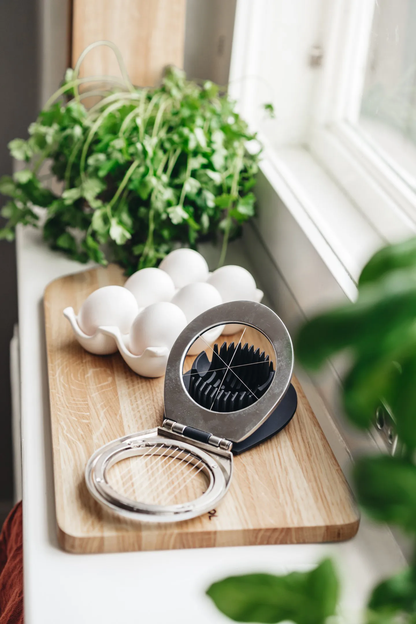 Heirol Steely eiersnijder, Roestvrij staal Heirol