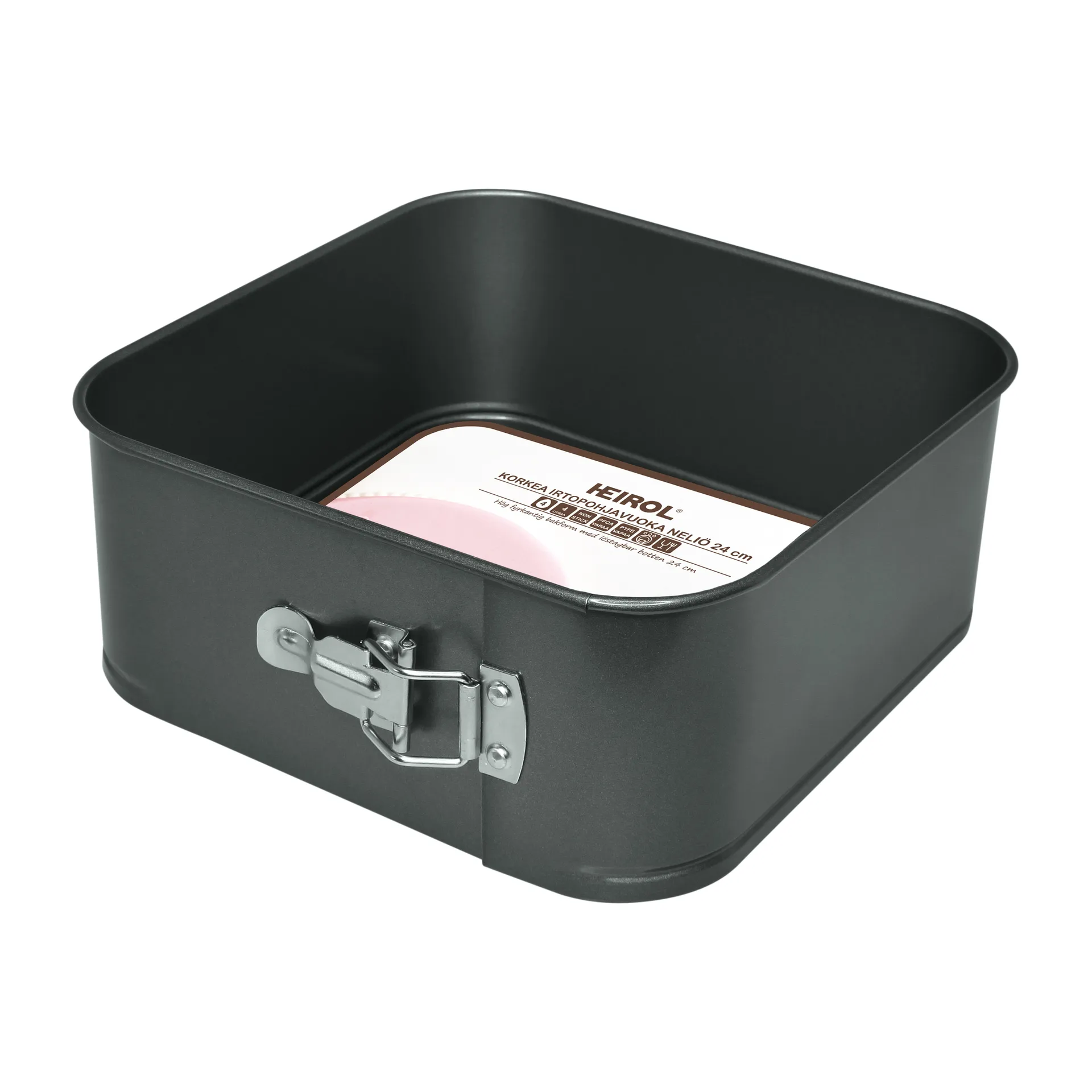 Heirol vierkante springvorm extra hoog, 24x24 cm Heirol