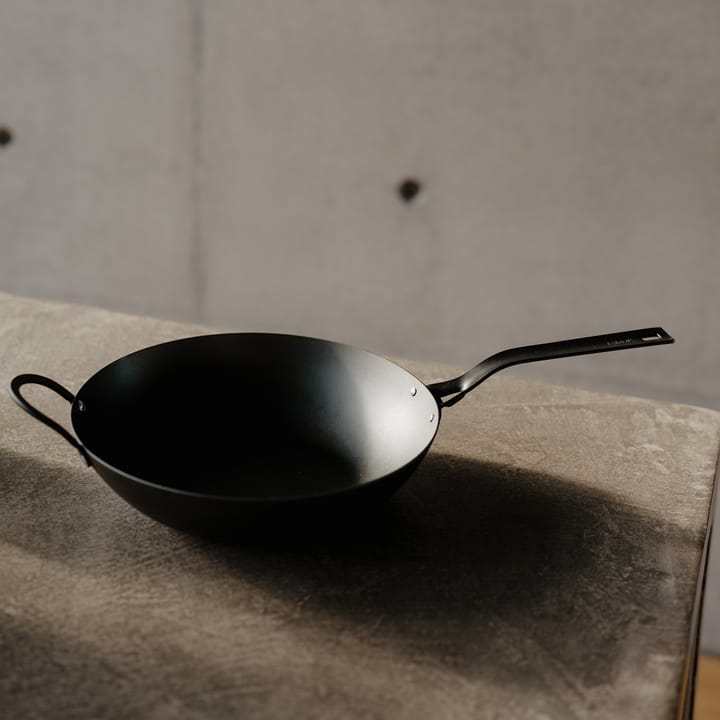 Heirol wokpan Ø33 cm, Zwart Heirol