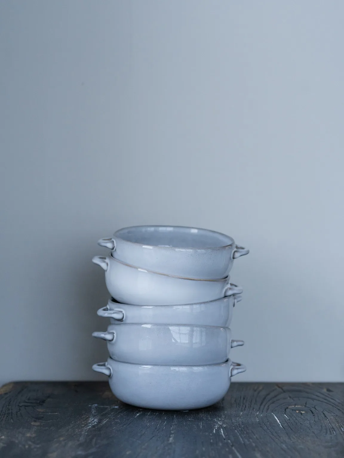 Heirol x Nosse Svelte kom met handvat Ø15 cm, Steen Heirol