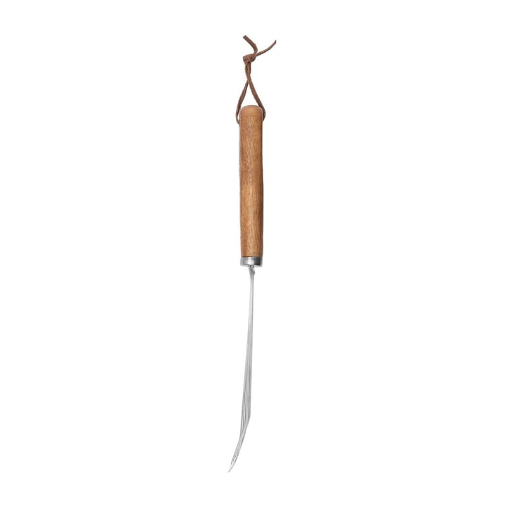 Roestvrije bakspatel met gaten 30 cm, Beuken Heirol