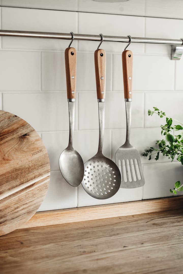 Roestvrije opscheplepel 34 cm, Beuken Heirol