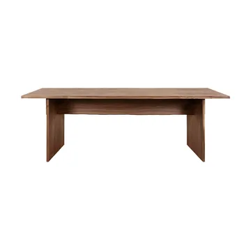 Bookmatch eettafel 220 cm - Walnoot - Hem