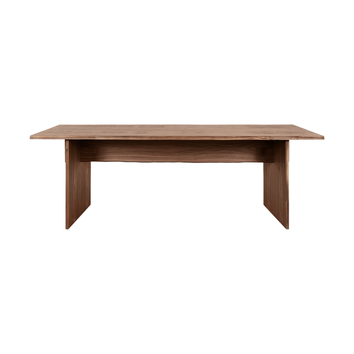 Bookmatch eettafel 220 cm - Walnoot - Hem