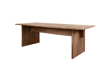 Bookmatch eettafel 220 cm - Walnoot - Hem