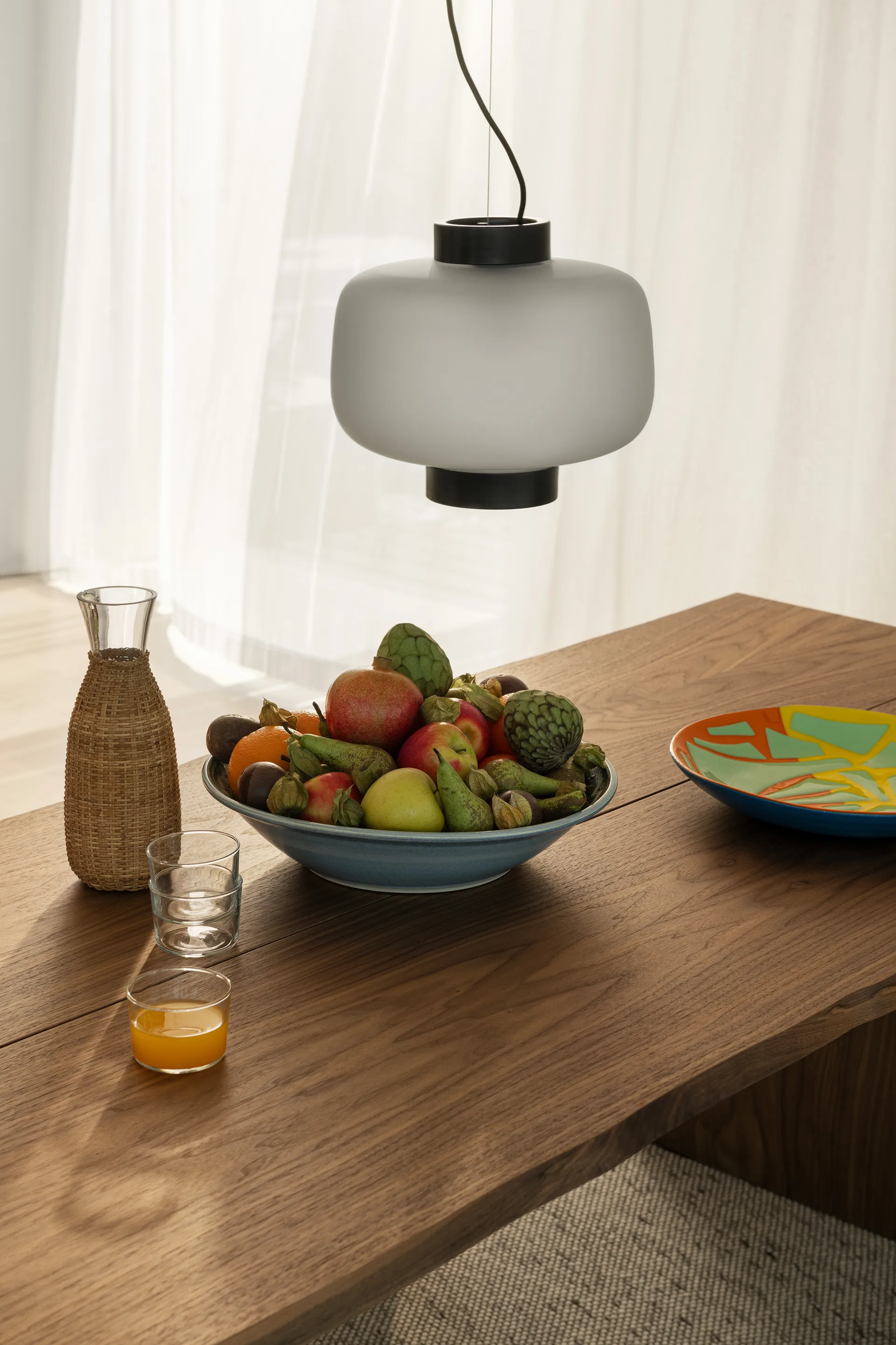 Bookmatch eettafel met banken 220 cm, Walnoot Hem