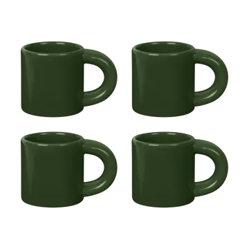 Bronto espressokopje 10 cl 4-pack - Green - Hem