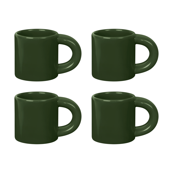 Bronto espressokopje 10 cl 4-pack - Green - Hem