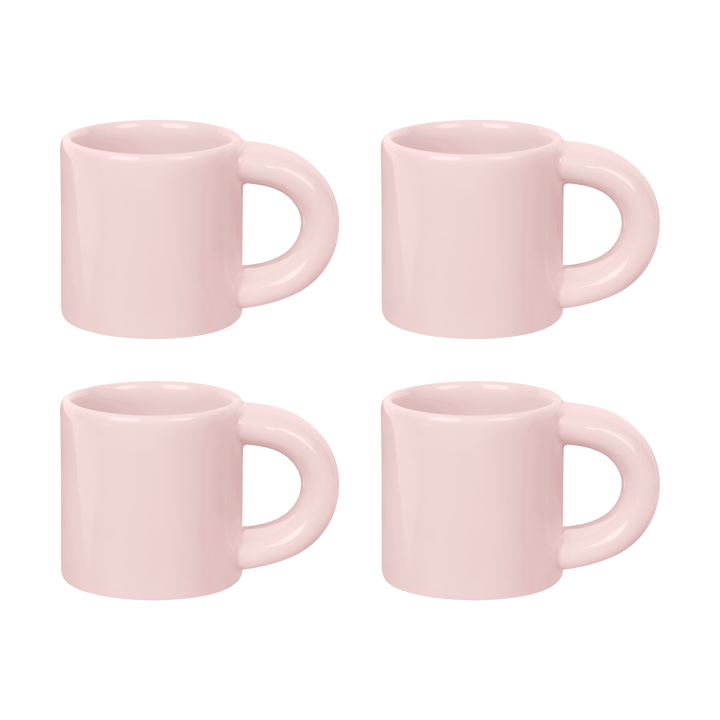 Bronto espressokopje 10 cl 4-pack - Pink - Hem