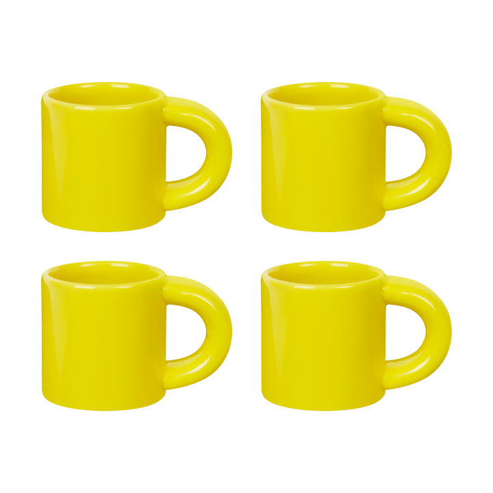 Bronto espressokopje 10 cl 4-pack - Yellow - Hem