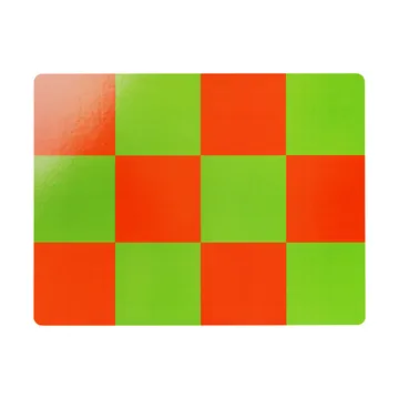 Check placemat 30x40 cm 2-pack - Red-green - Hem