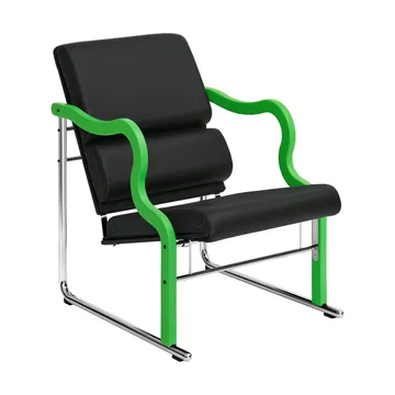 Experiment 501 loungefauteuil - Green-black leather - Hem