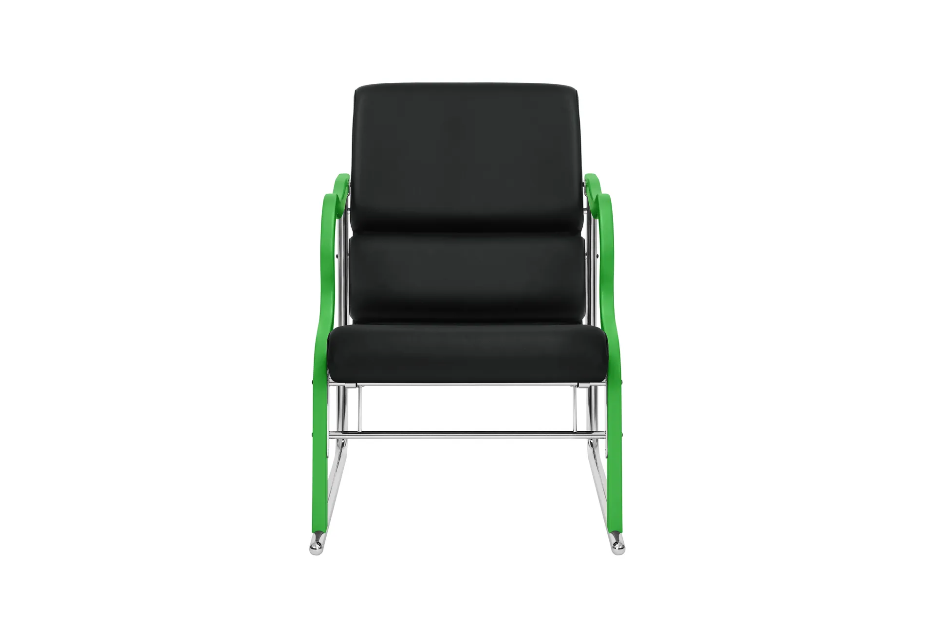 Experiment 501 loungefauteuil, Green-black leather Hem