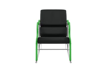 Experiment 501 loungefauteuil - Green-black leather - Hem