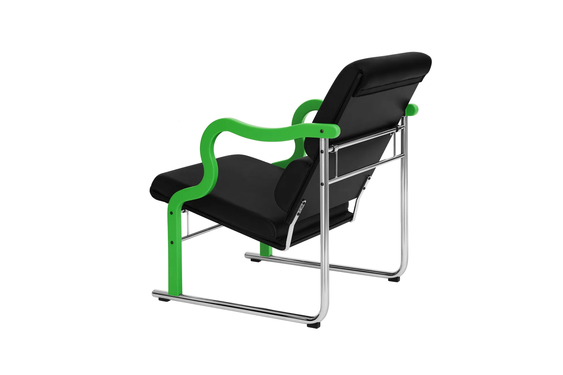 Experiment 501 loungefauteuil, Green-black leather Hem