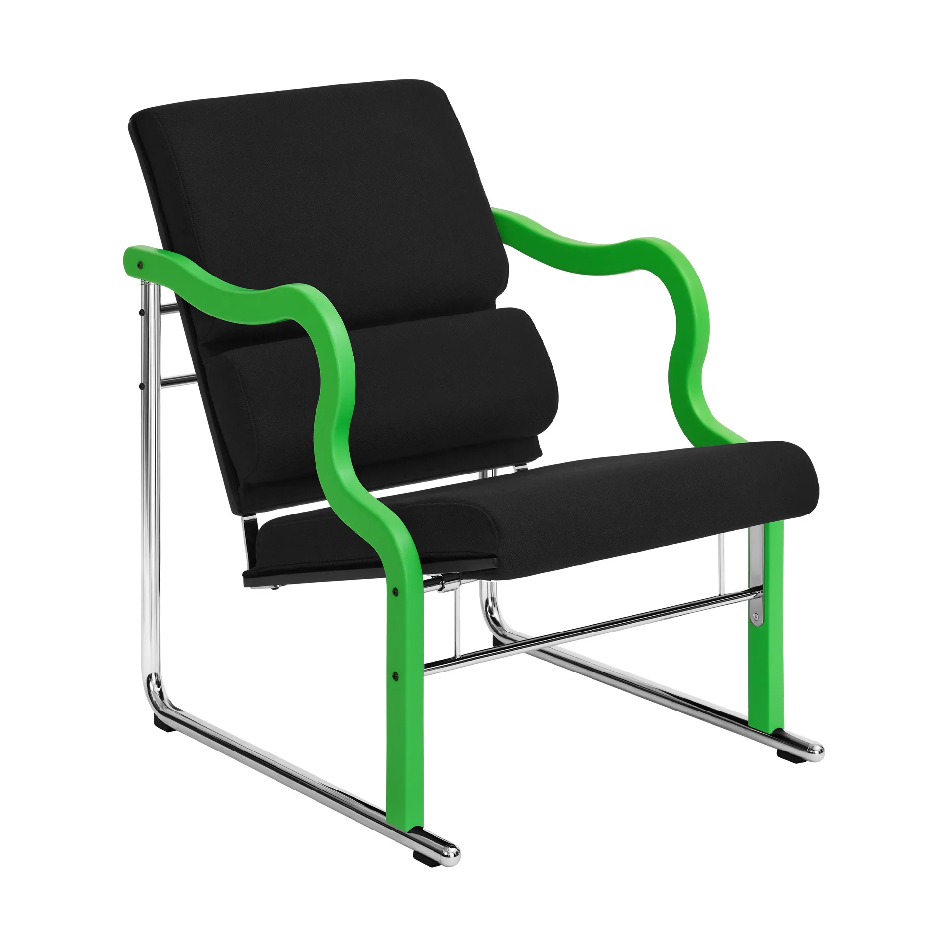 Experiment 501 loungefauteuil, Green-black Hem