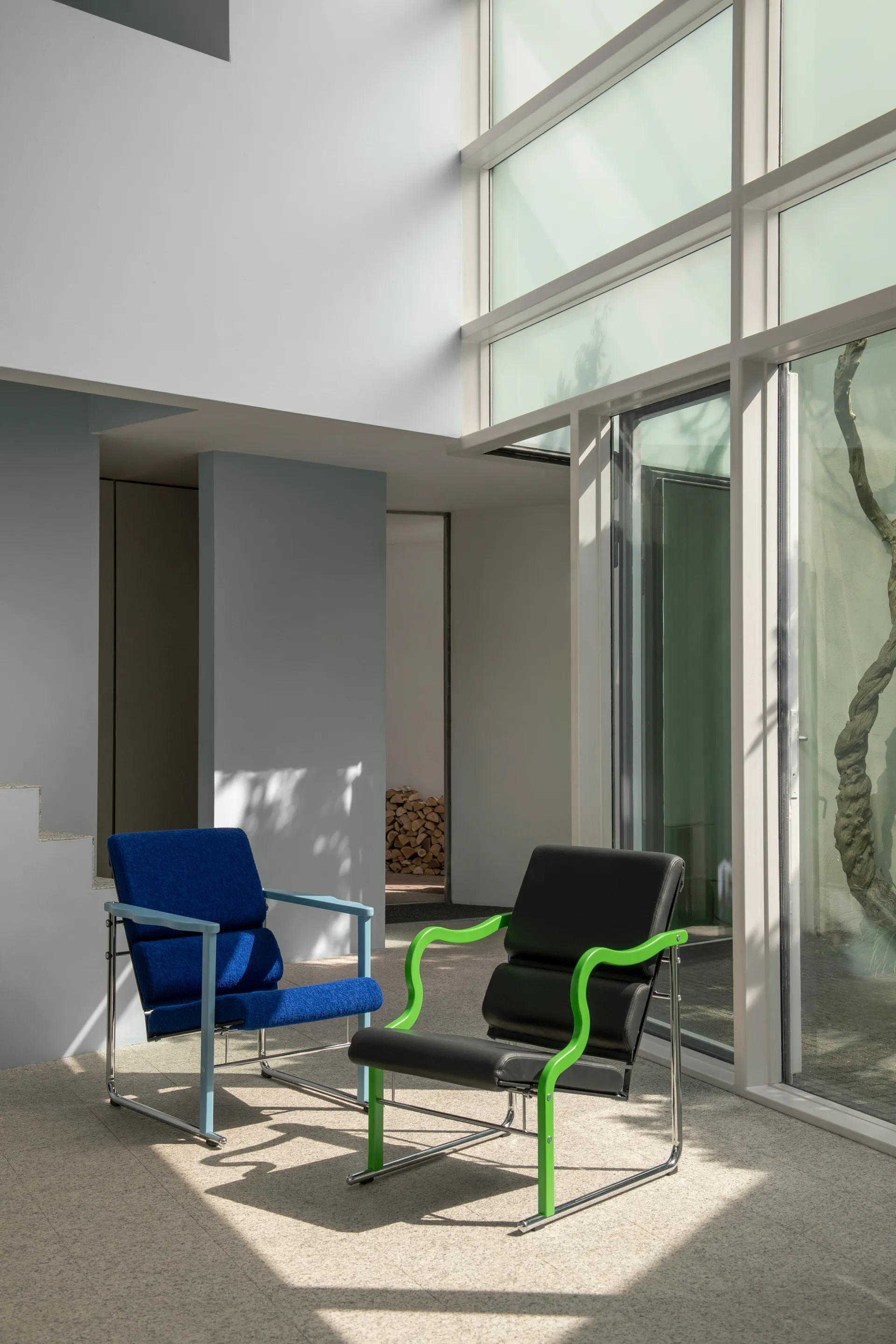 Experiment 501 loungefauteuil, Green-light beige Hem