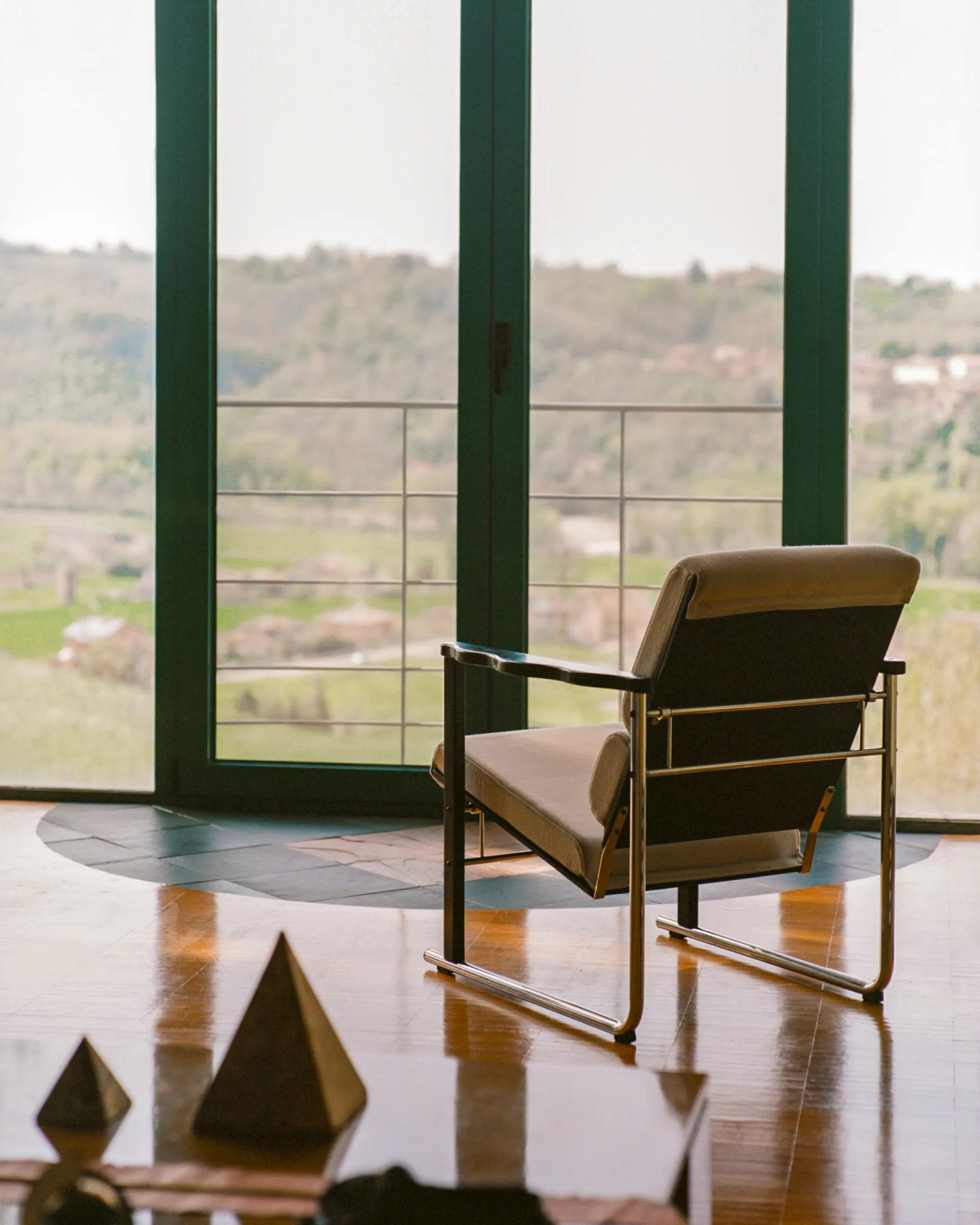 Experiment 501 loungefauteuil, Green-ultramarine Hem