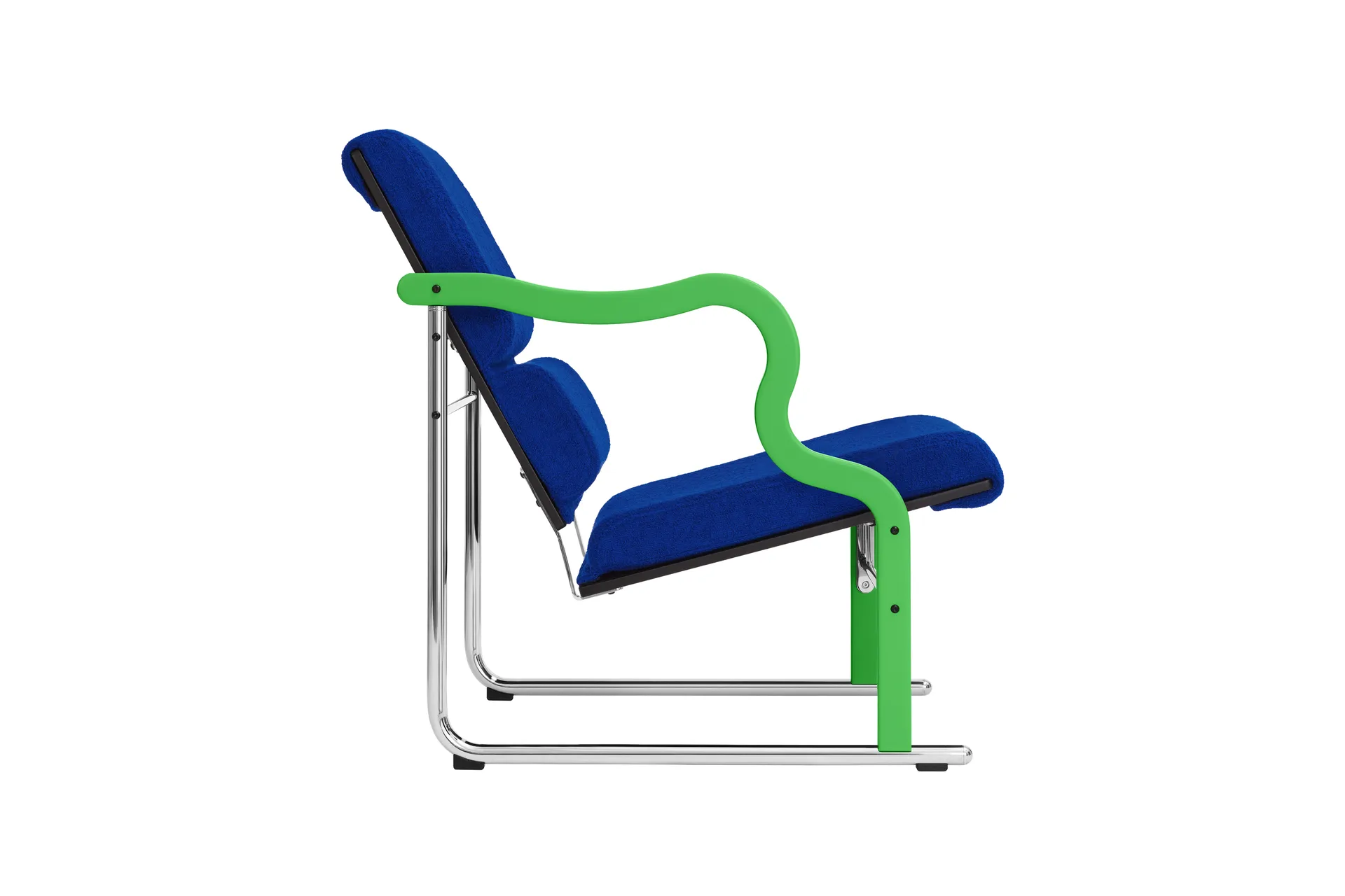 Experiment 501 loungefauteuil, Green-ultramarine Hem