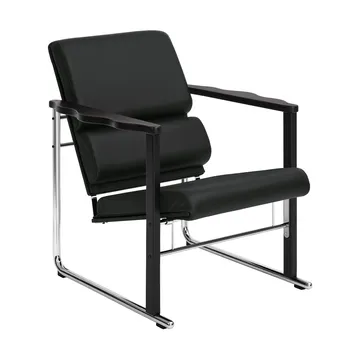 Experiment 502 loungefauteuil - Black-black leather - Hem