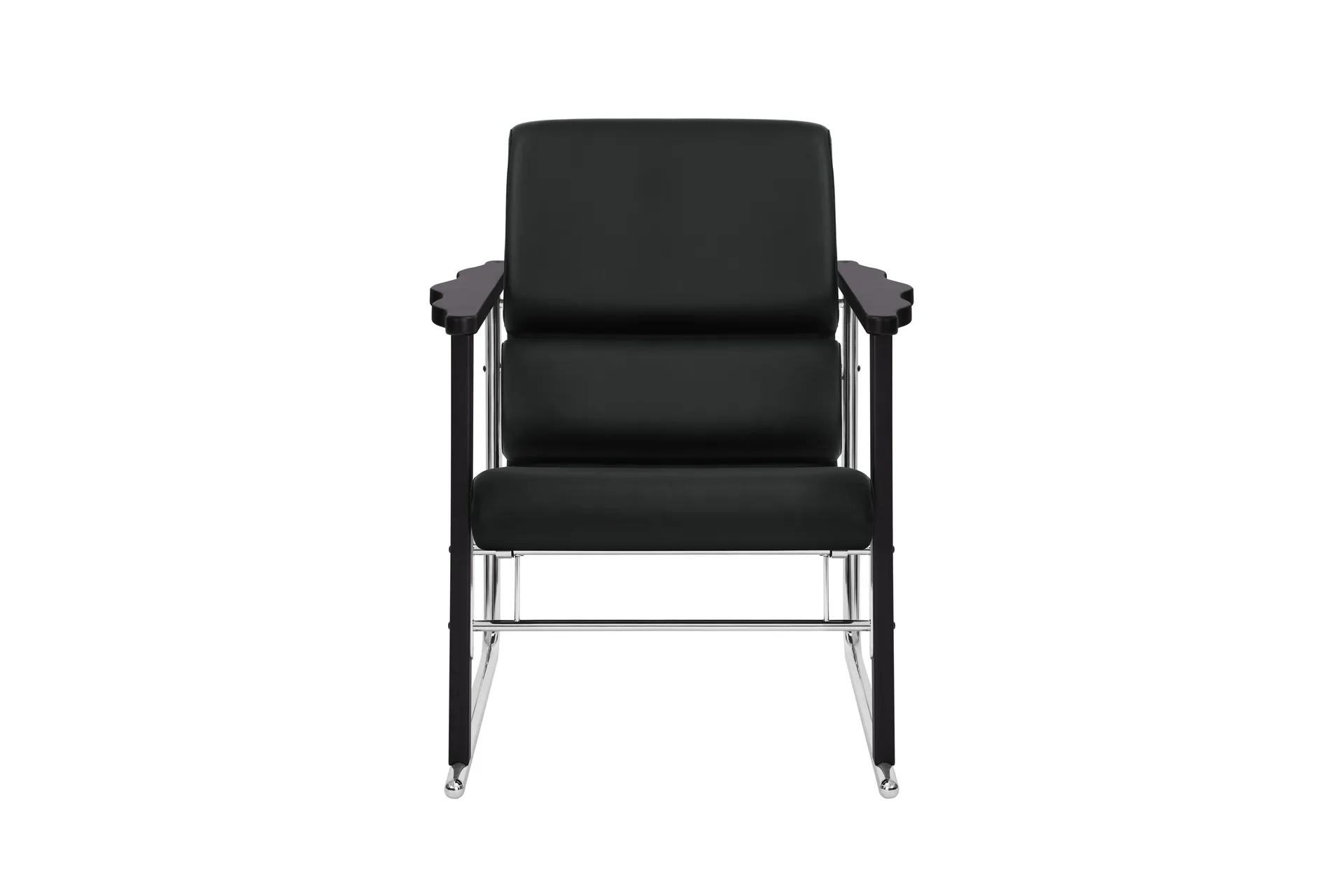 Experiment 502 loungefauteuil, Black-black leather Hem