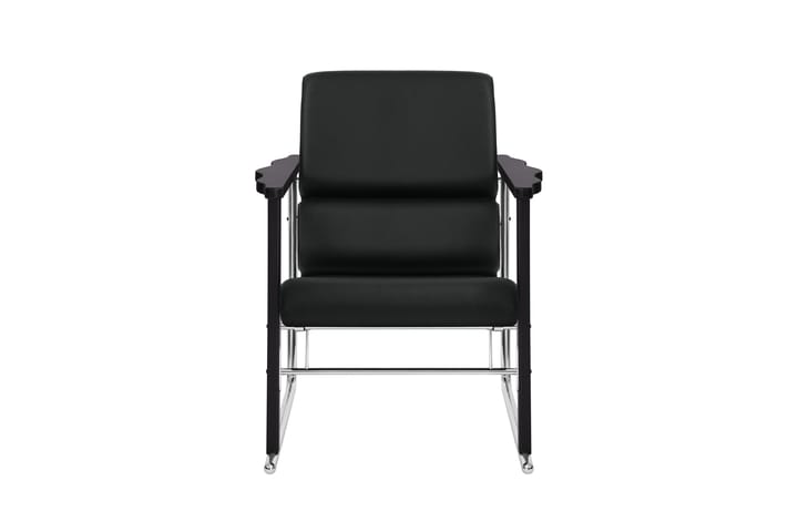 Experiment 502 loungefauteuil, Black-black leather Hem
