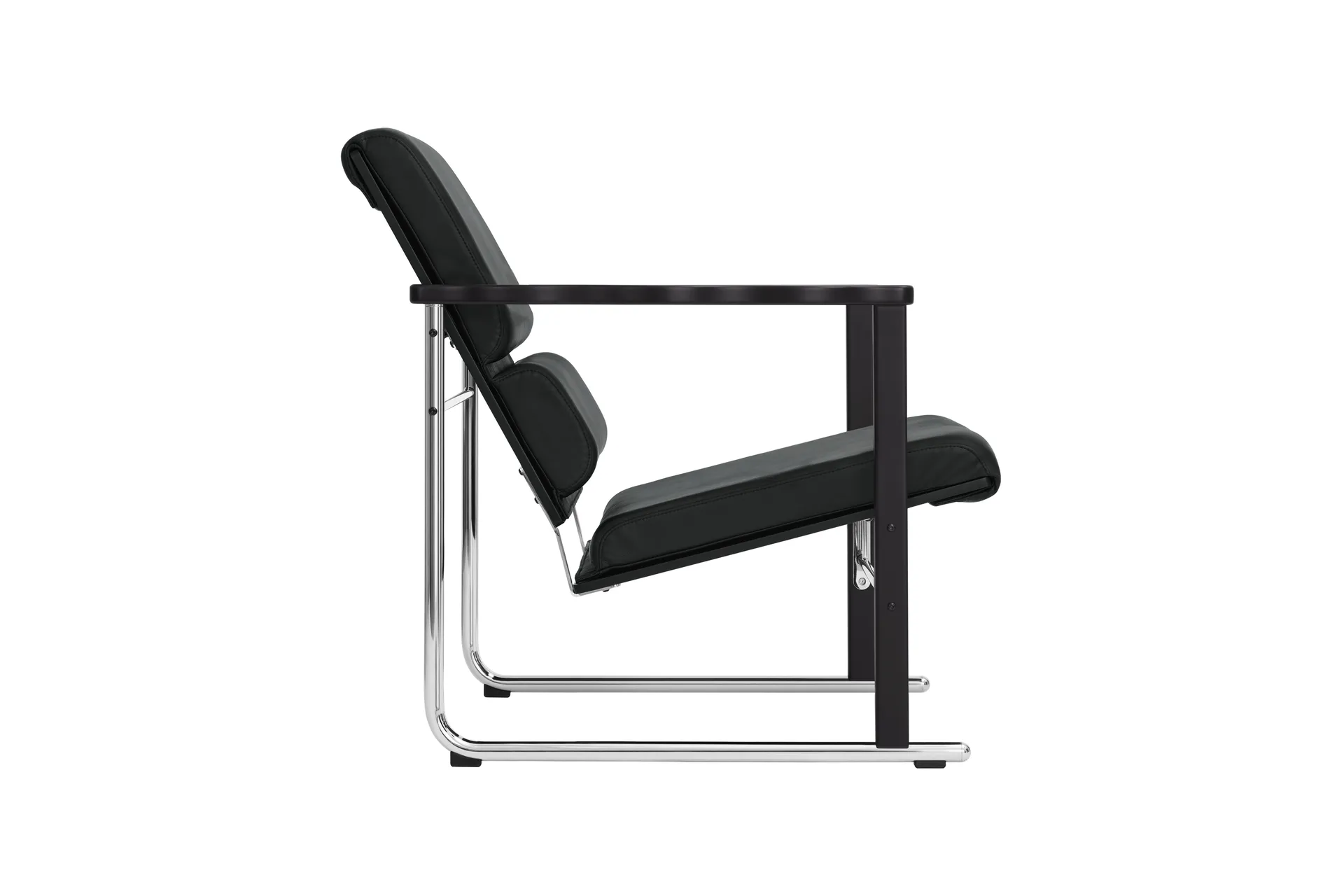 Experiment 502 loungefauteuil, Black-black leather Hem