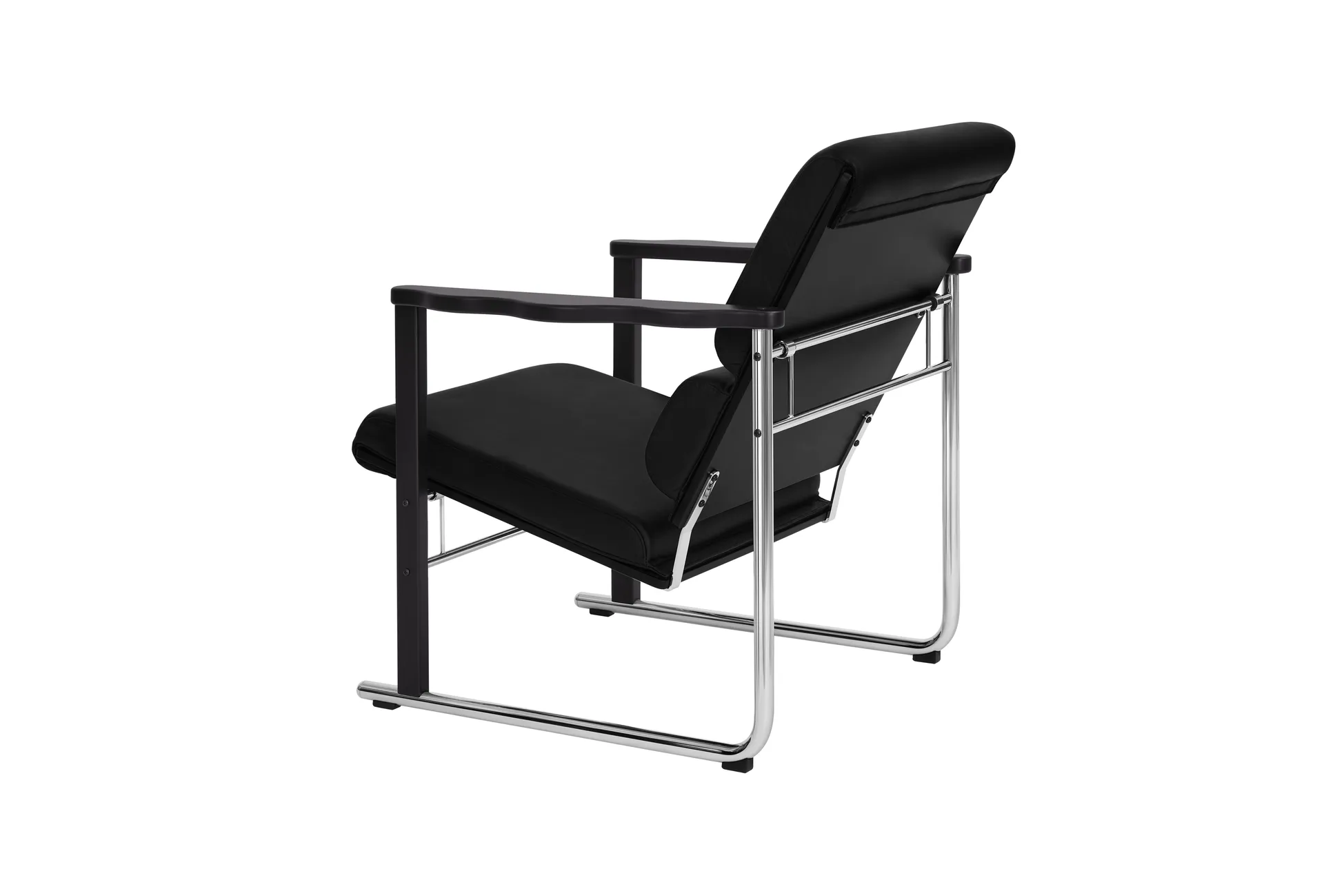 Experiment 502 loungefauteuil, Black-black leather Hem