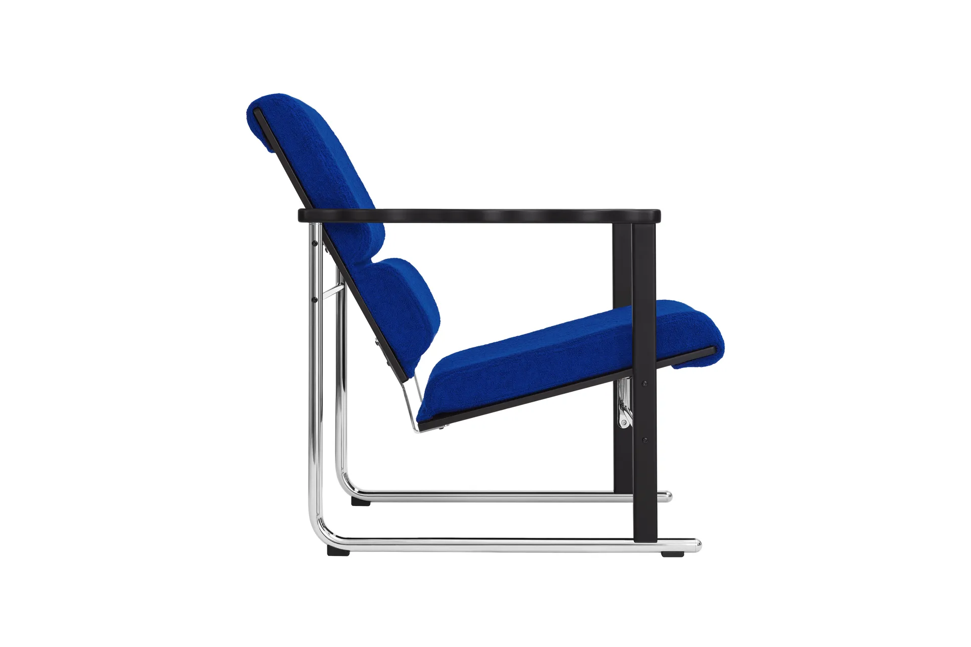Experiment 502 loungefauteuil, Black-ultramarine Hem