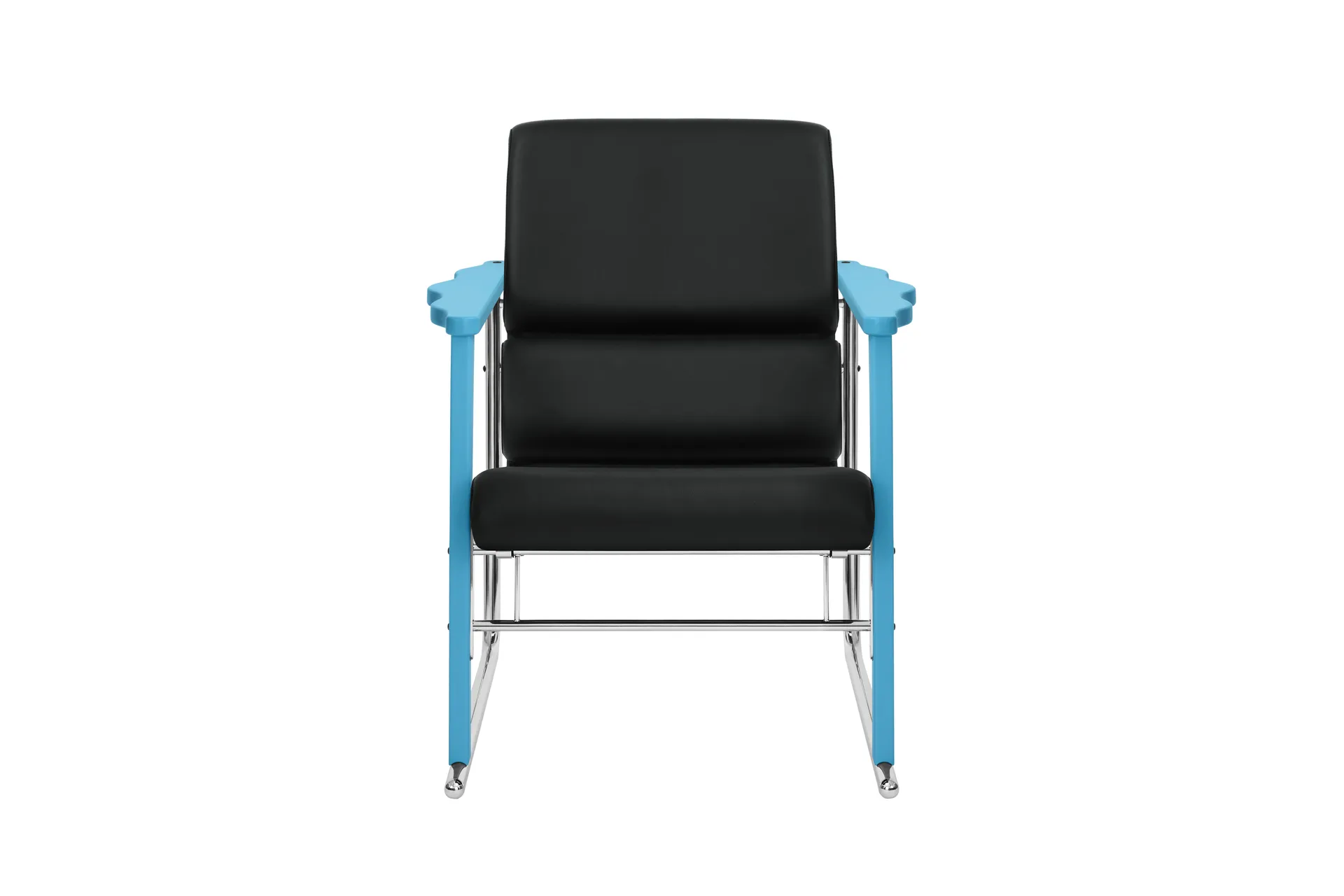Experiment 502 loungefauteuil, Blue-black leather Hem