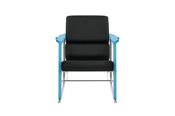Experiment 502 loungefauteuil - Blue-black leather - Hem