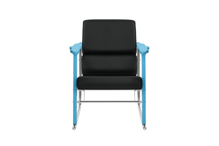 Experiment 502 loungefauteuil, Blue-black leather Hem