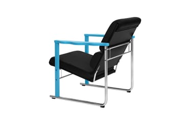 Experiment 502 loungefauteuil - Blue-black leather - Hem