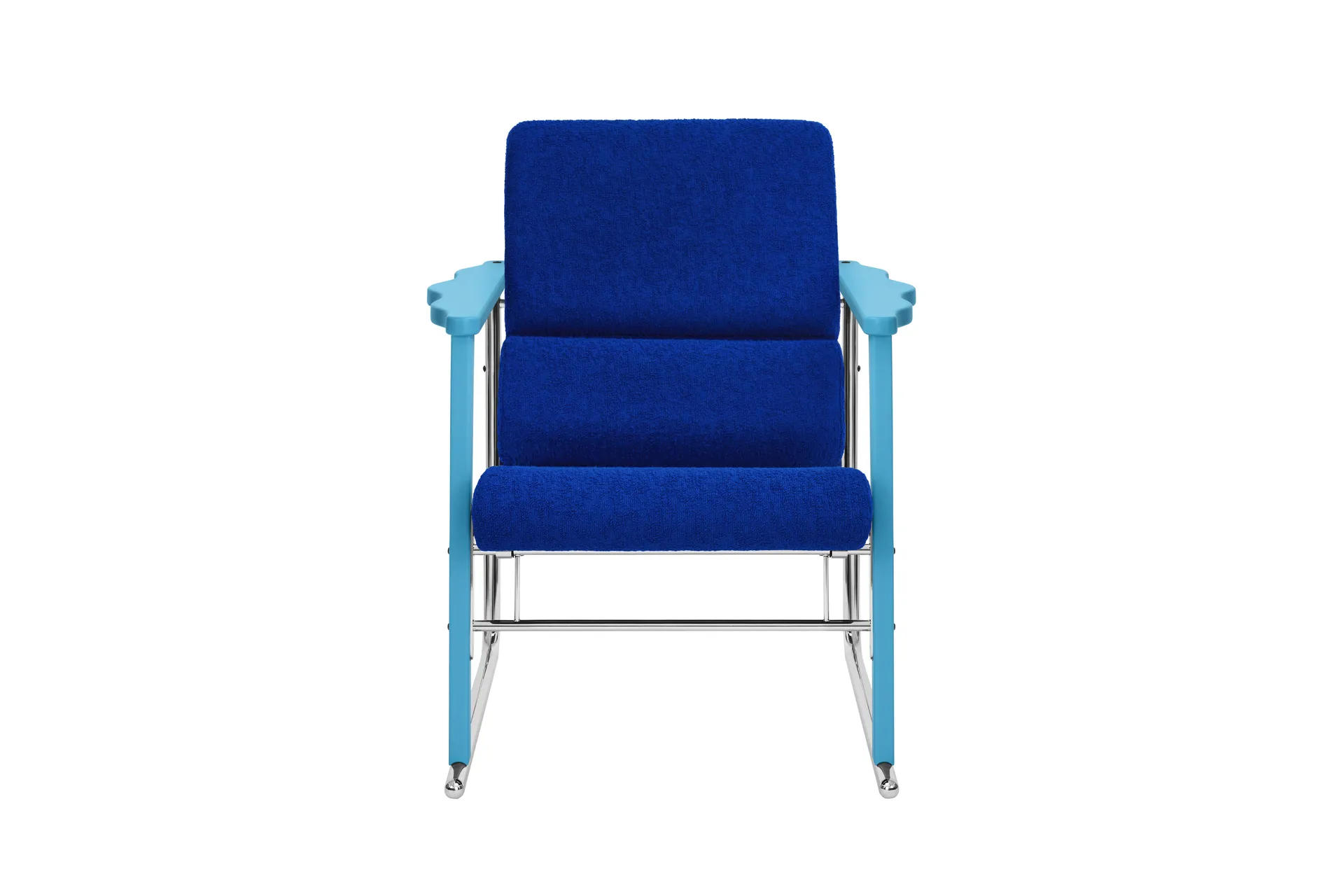 Experiment 502 loungefauteuil, Blue-ultramarine Hem