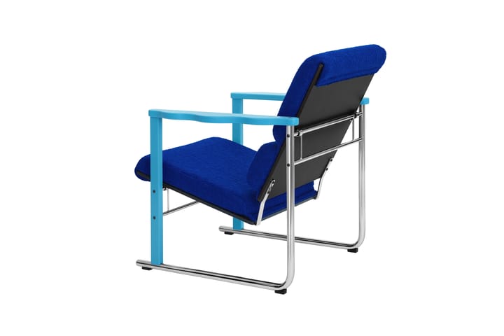 Experiment 502 loungefauteuil, Blue-ultramarine Hem