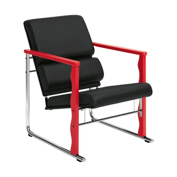 Experiment 503 loungefauteuil - Red-black leather - Hem